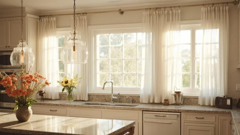 ambiance enhancing window treatment for kitchens