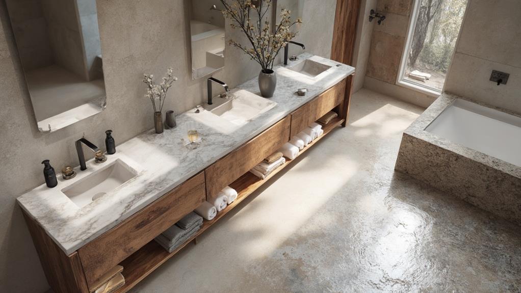 bathroom countertop material considerations and tradeoffs
