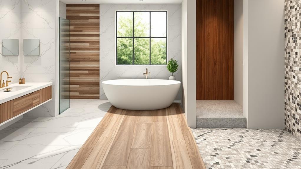 bathroom flooring materials popularity assessed