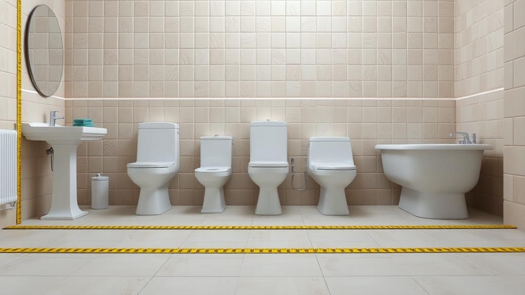 bathroom space measurement considerations