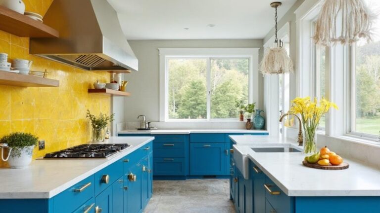 bold colors kitchen design balance