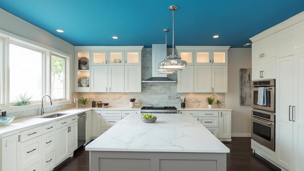 ceiling color kitchen options considered