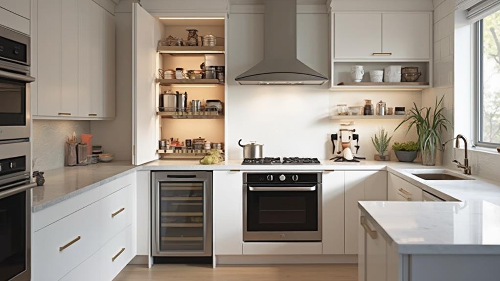 concealed features retractable appliances