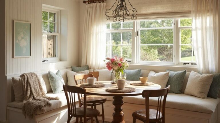 cozy kitchen breakfast nook design