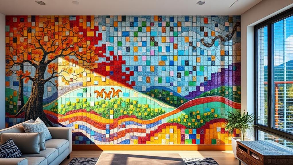 decorative tile wall artwork