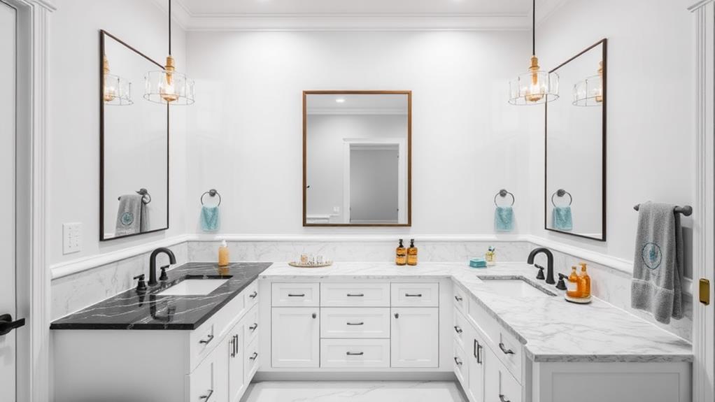 elegant bathroom vanity configurations