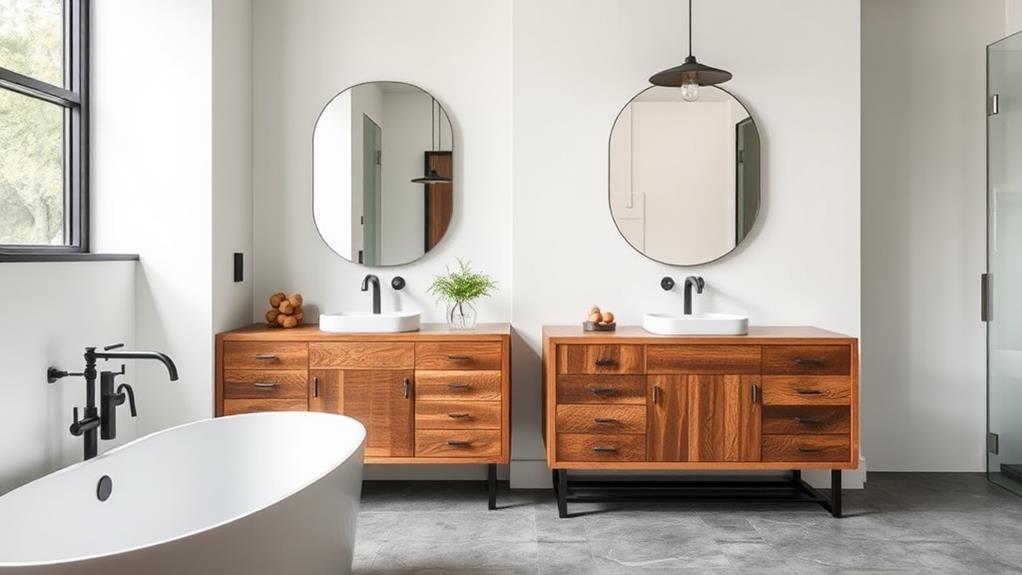 harmonious metallic contrasting finishes