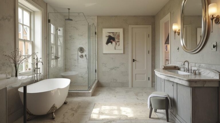 harmonizing vintage and modern bathroom design