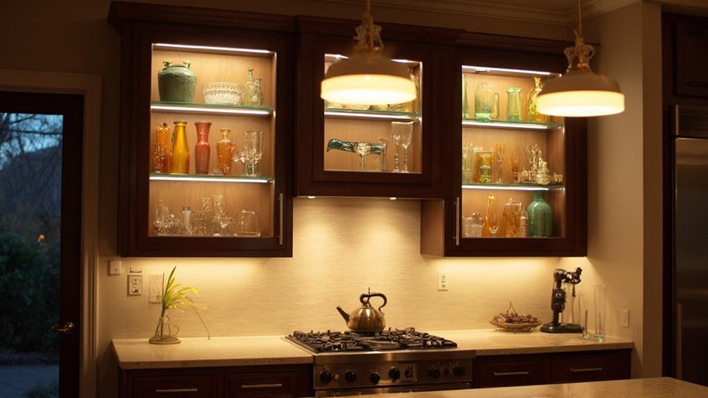 illuminating cabinetry for ambient lighting