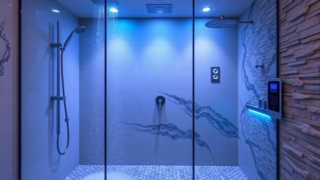 immersive sensorially stimulating shower encounters