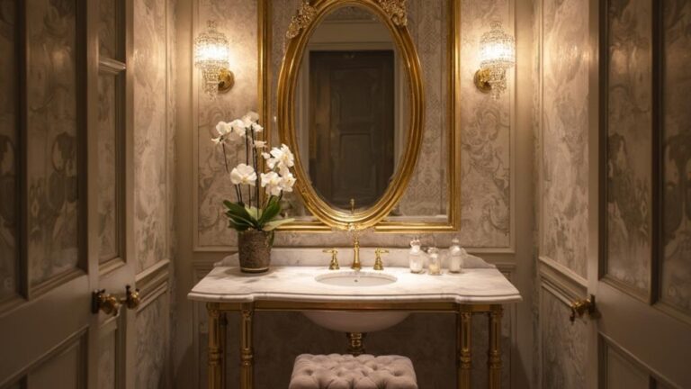 impactful small space powder room perfection