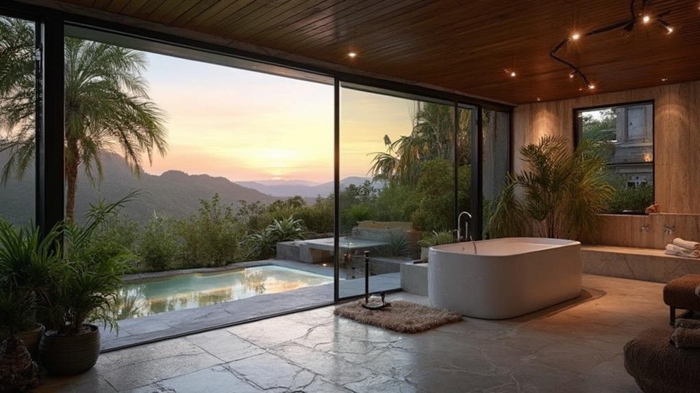 indoor outdoor bathroom luxury design evolution