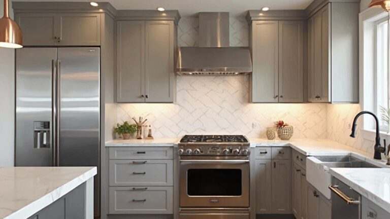 metallic kitchen design harmony