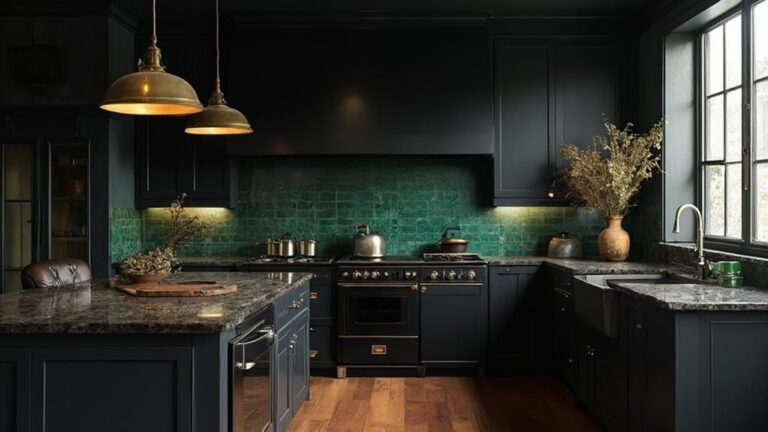 moody dramatic kitchen aesthetic