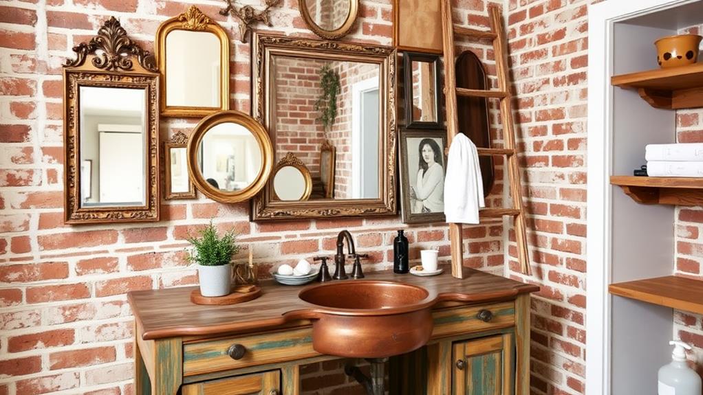 reclaimed reflective decorative accents