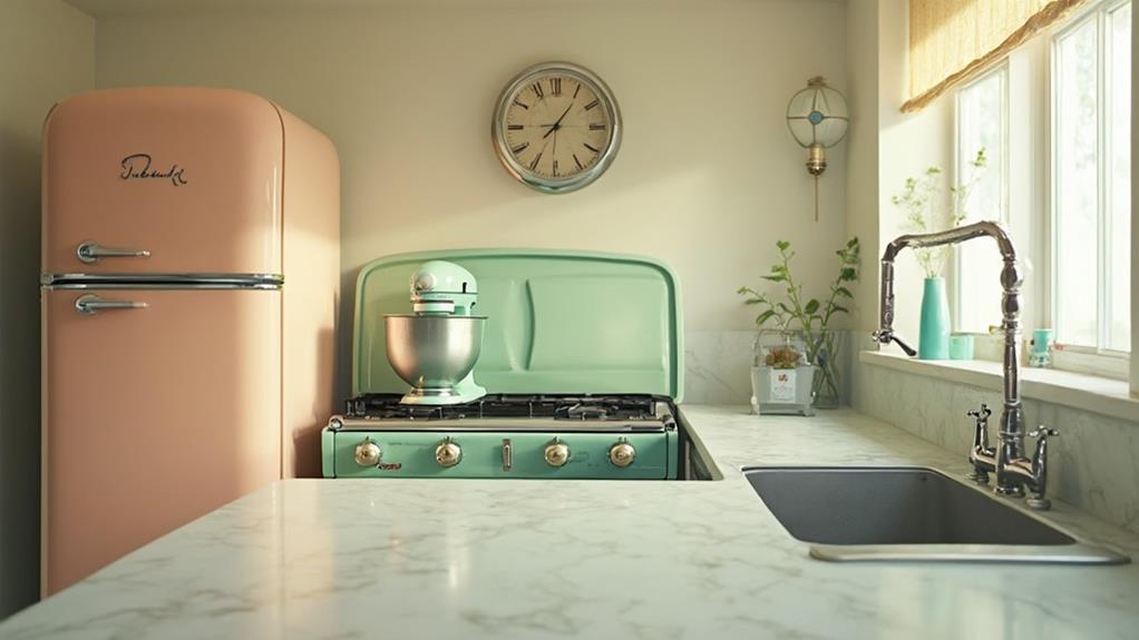 retro style kitchen furnishings