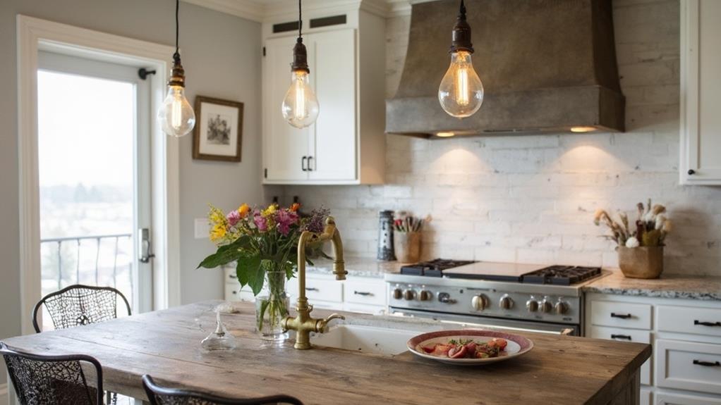 rustic cozy farmhouse inspired fixtures