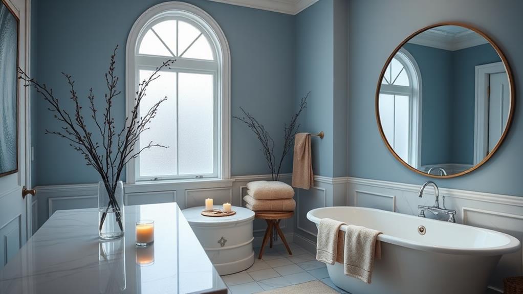 serene tranquil comforting color scheme