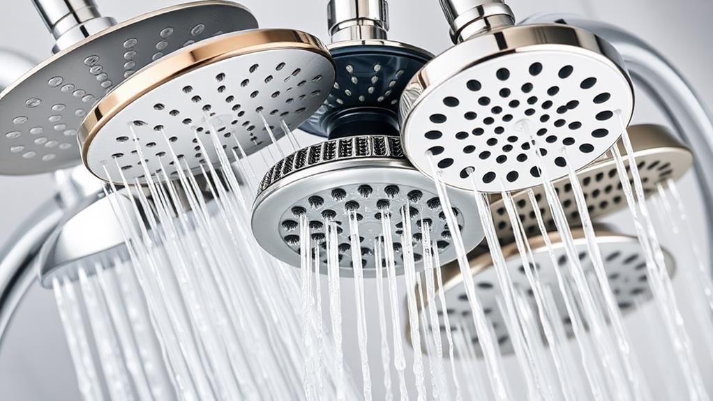 shower head varieties summarized concisely