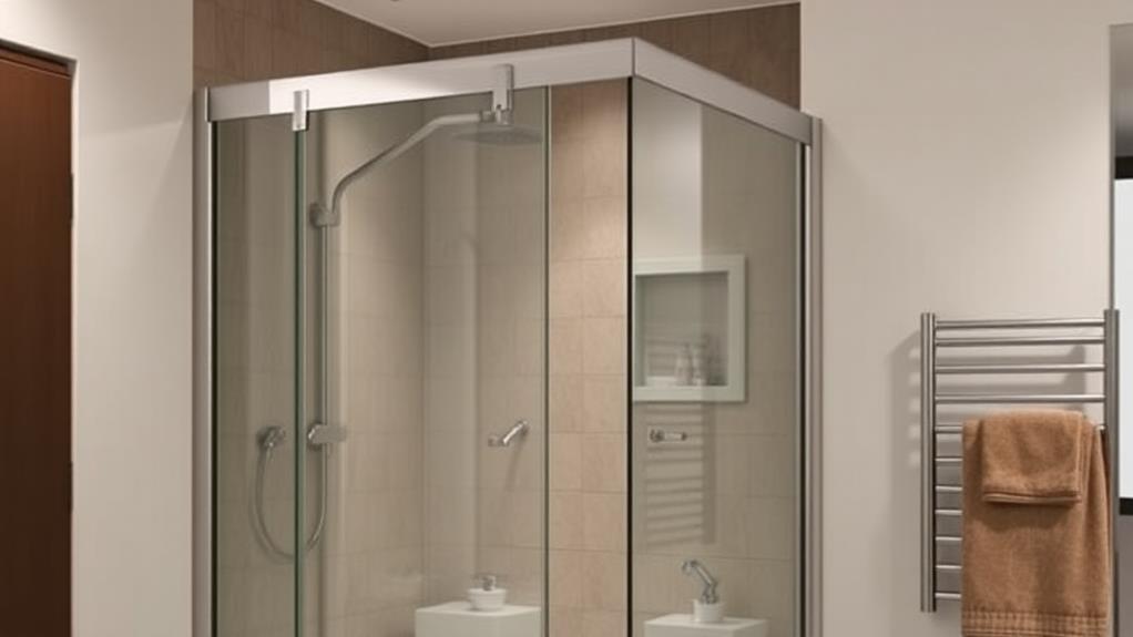 swivel shower enclosure entry