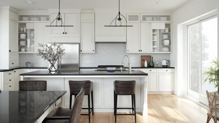 timeless monochrome kitchen design