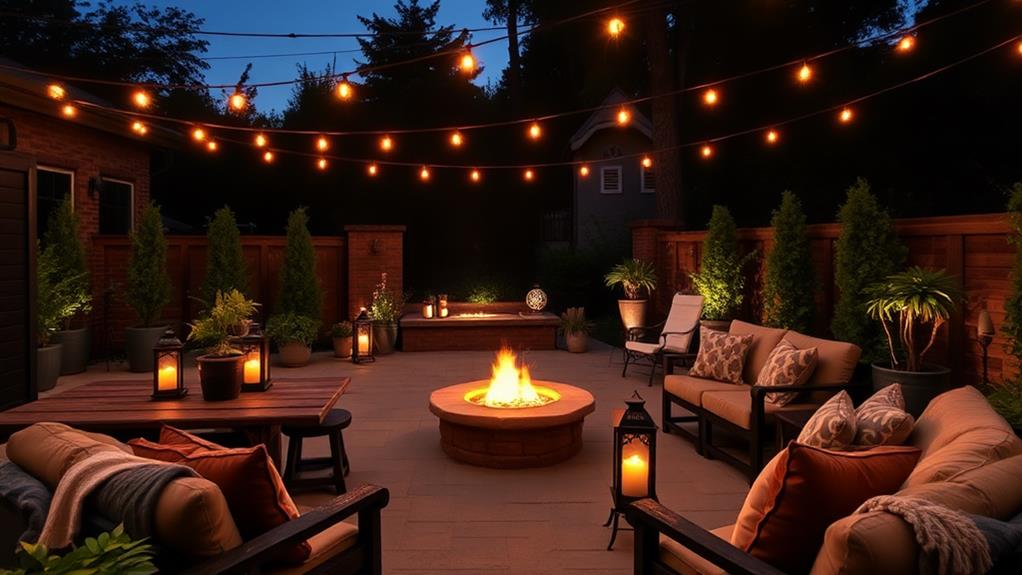 ambiance enhancing outdoor lighting