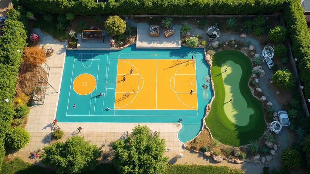 backyard athletic zones renovation directions