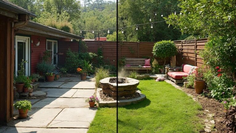 backyard transformation on a budget