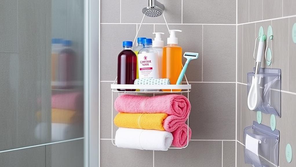 clever shower storage solutions