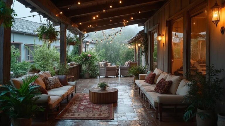 covered outdoor living space renovation