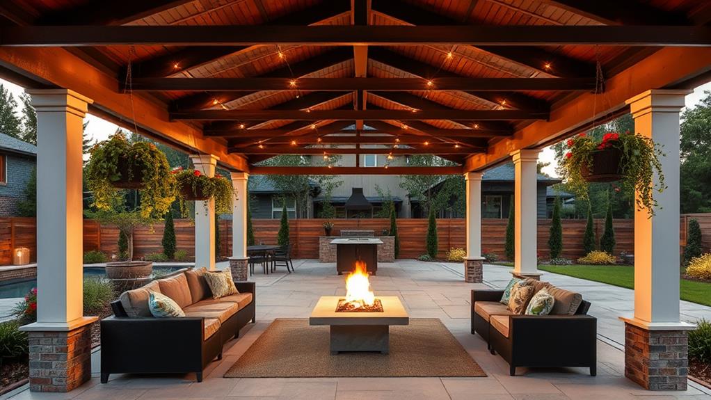 covered outdoor living spaces