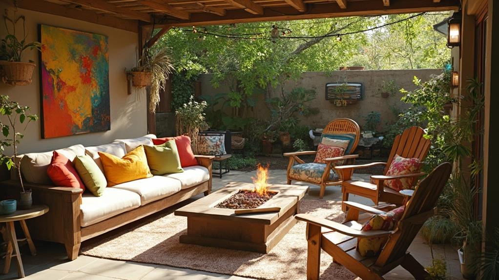 cozy outdoor living room renovation