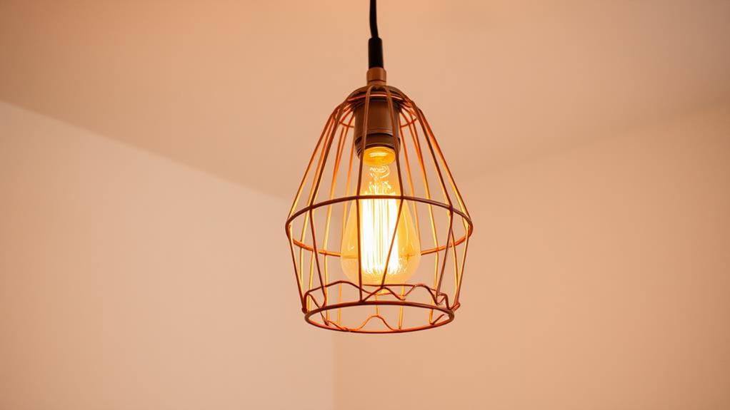 crafting decorative wire cage lamps