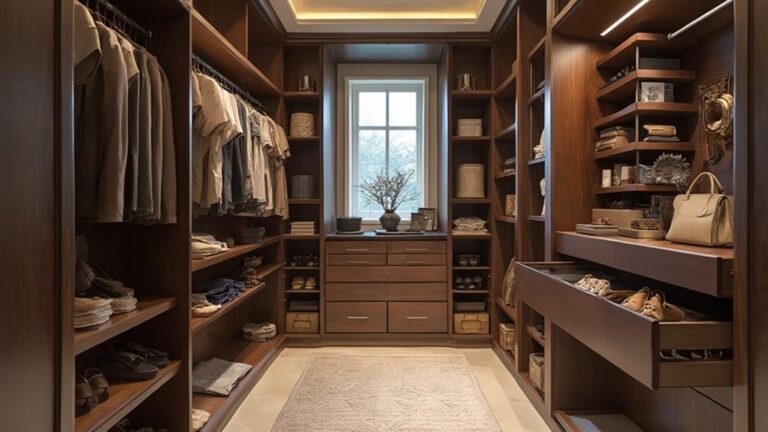 customized closet maximizes storage space