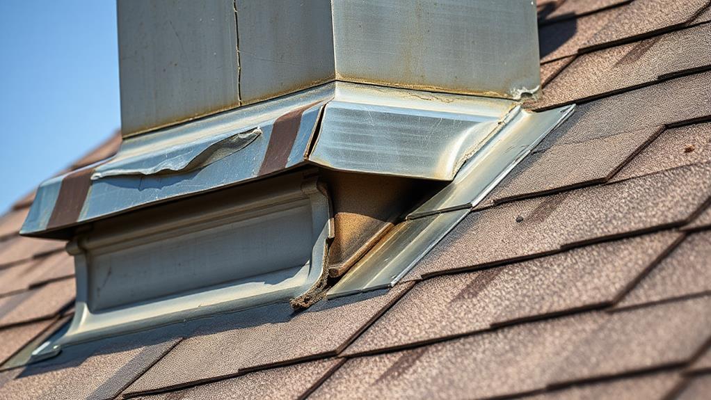 damaged roof sealant requires replacement