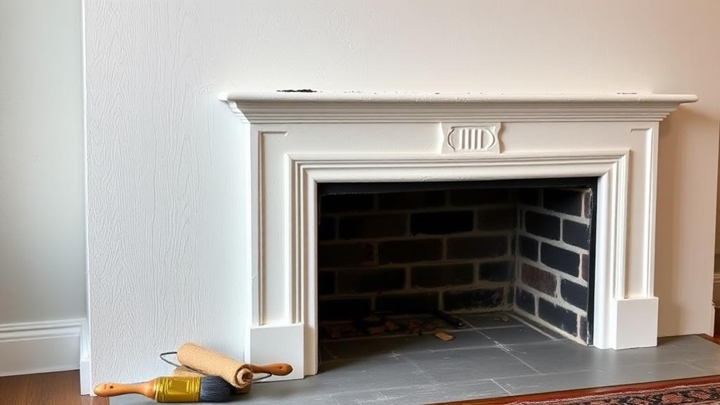 fireplace painting action summary