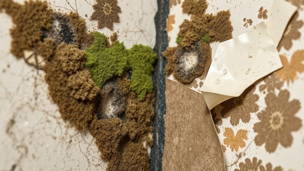 fungal growth in damp environment