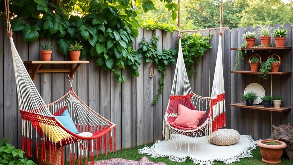 hanging seating and lounging furniture