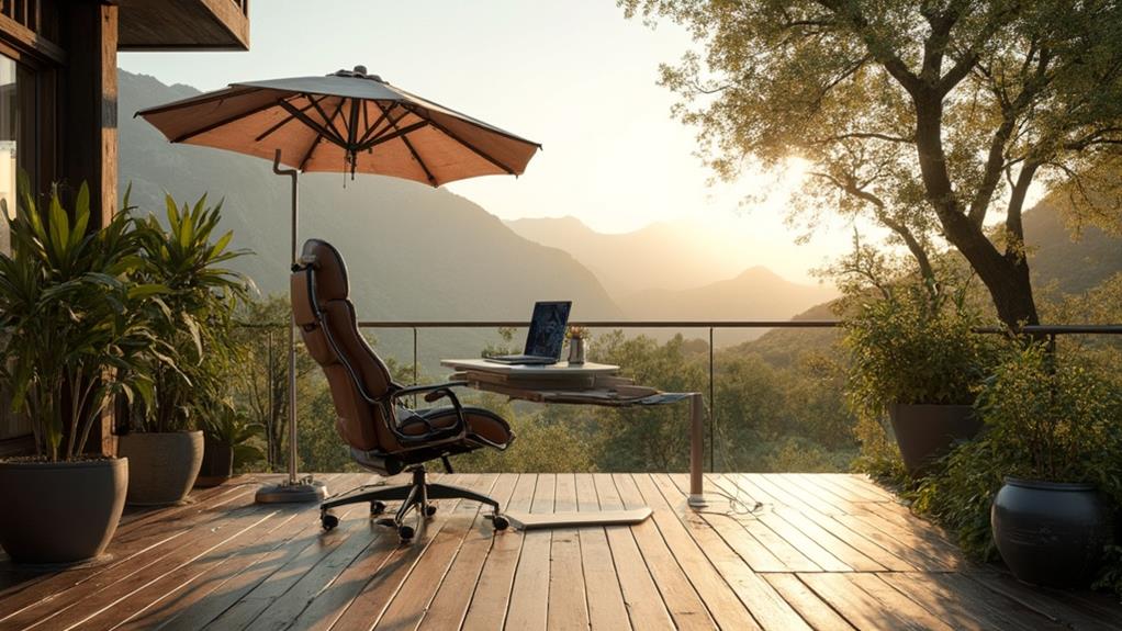 home based outdoor workspaces