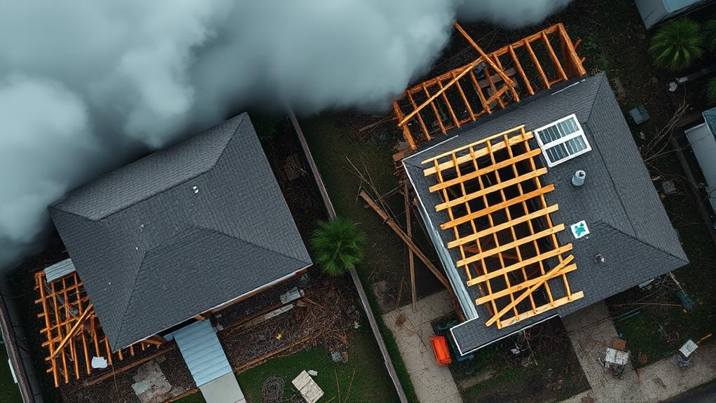 hurricane resilient truss construction