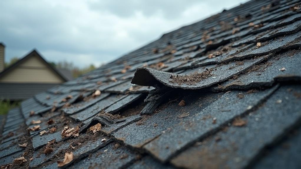 identifying wind damaged roof shingles post storm