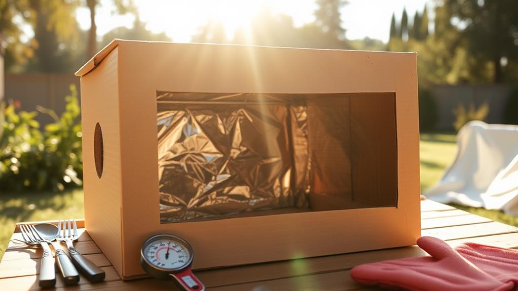 outdoor cooking solar powered oven