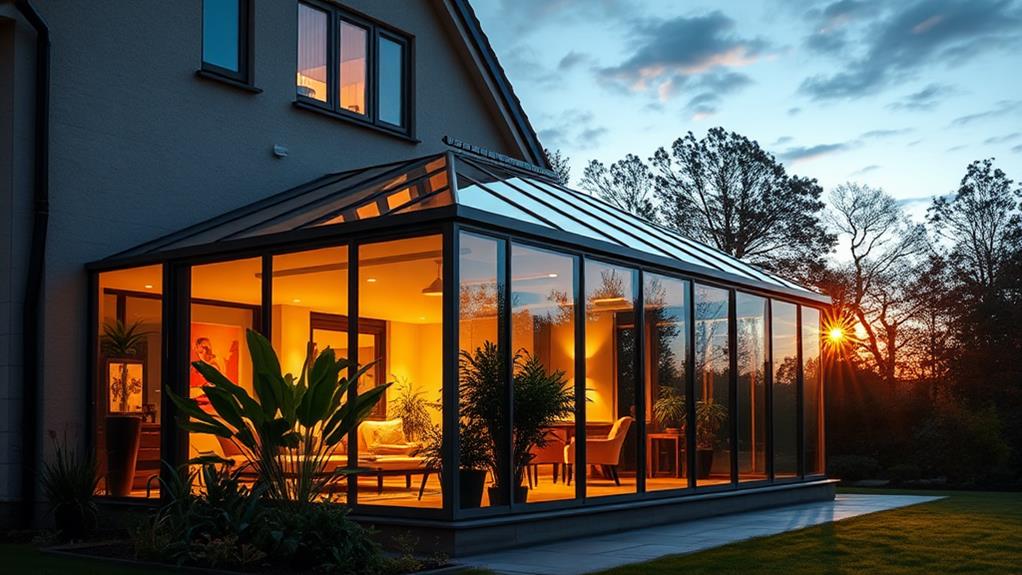 outdoor glass architectural structures