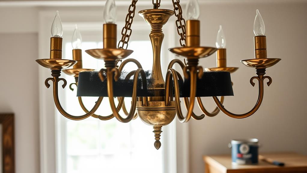 painting existing light fixtures