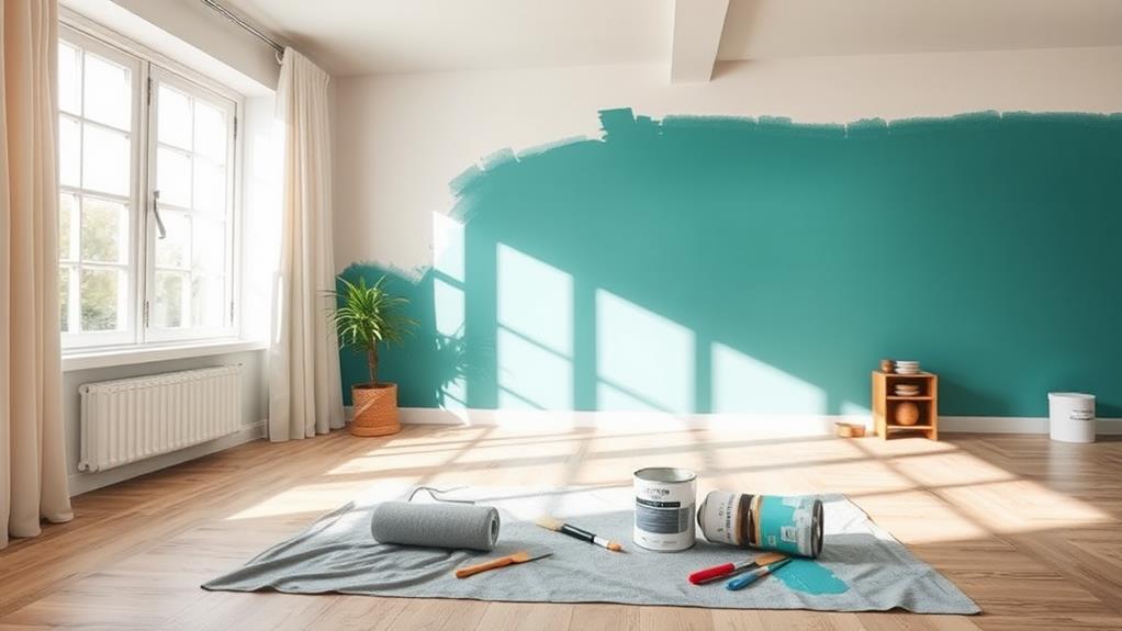 painting with energetic enthusiasm