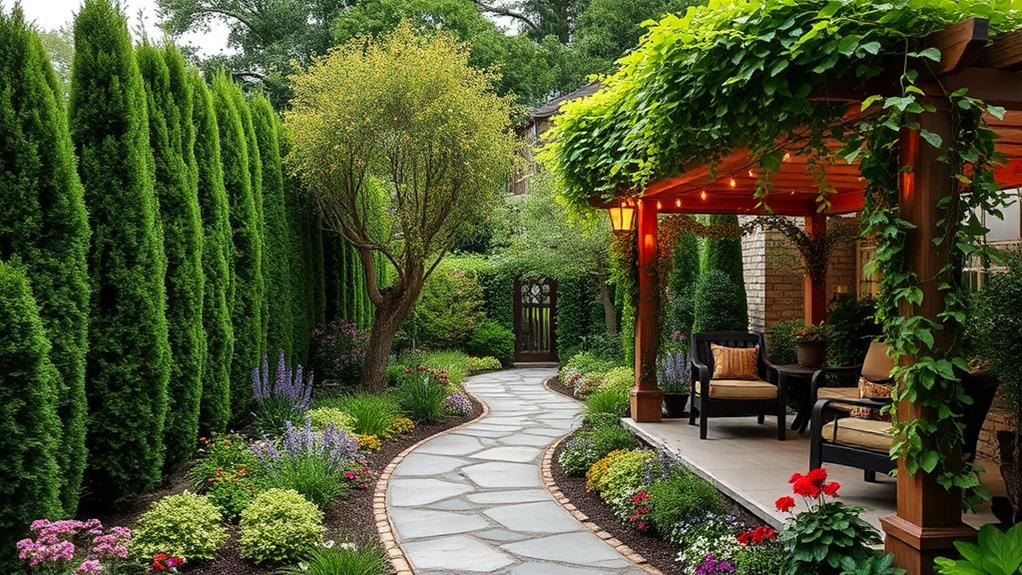 privacy and aesthetic landscaping