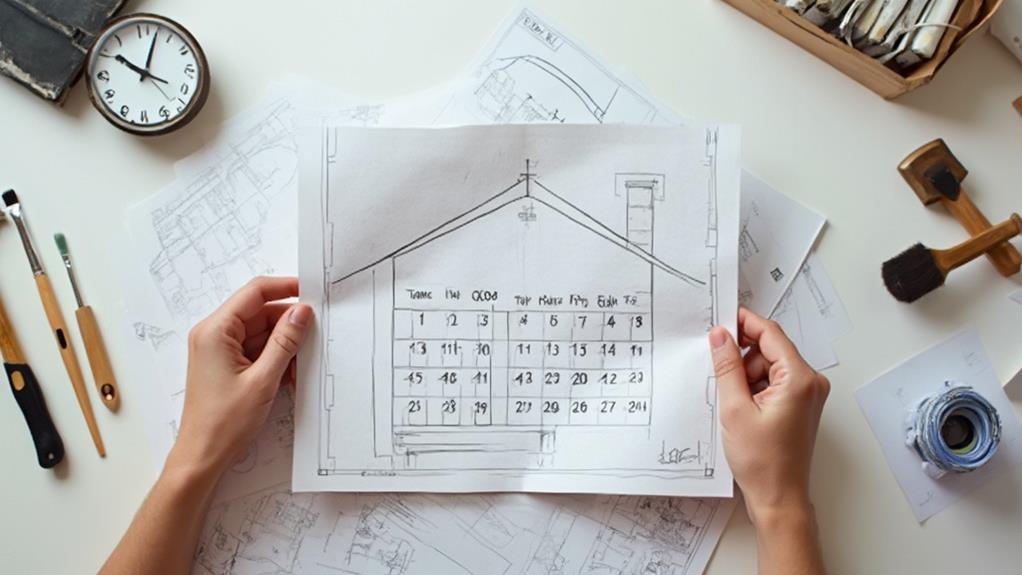 realistic renovation timeline creation and adherence