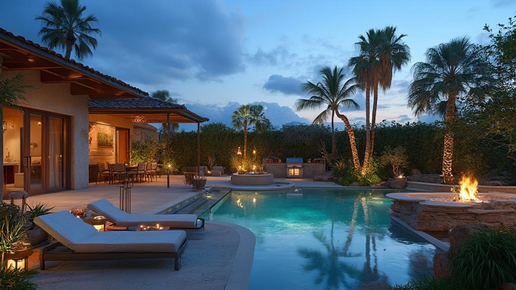 relaxing backyard oasis awaits