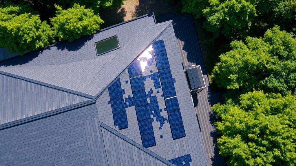 renewable energy generating solar roof tiles