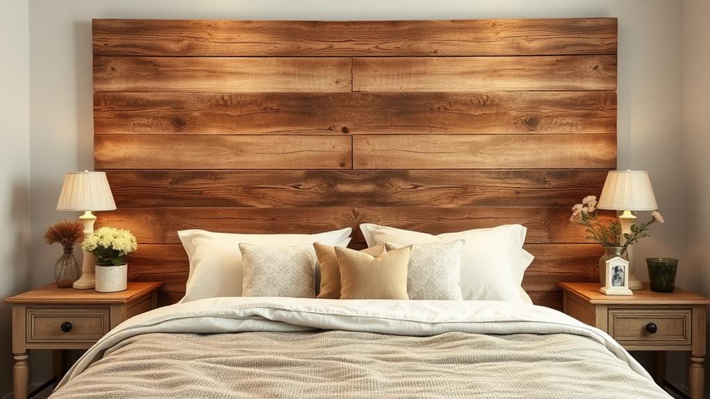 rustic wood pallet headboards